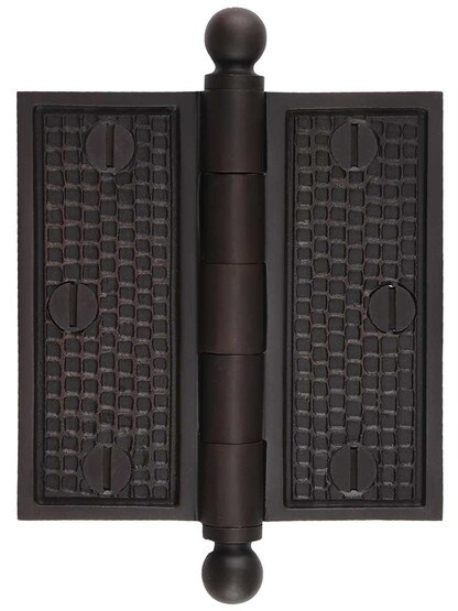 3 1/2 inch Arts and Crafts Ball-Tipped Door Hinge.